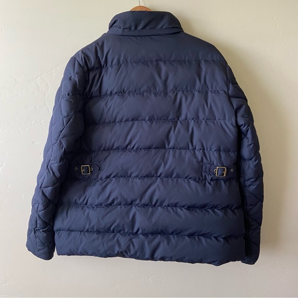 Ralph Lauren Navy Blue Toggle Zip Up Puffer Coat XL - Picture 5 of 8
